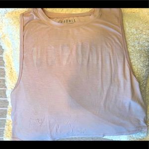 Light pink no bull crop top